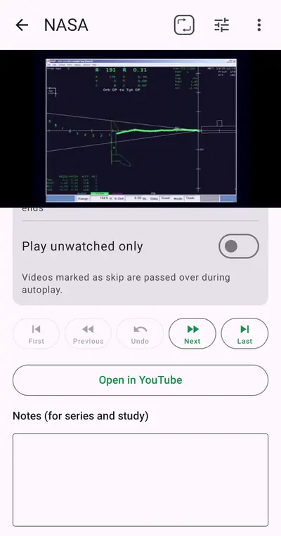 5. Notes and playback settings — Android