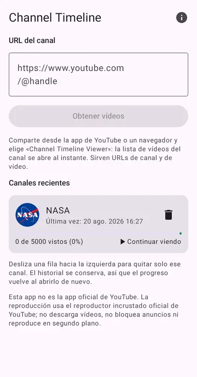 2. Añadir un canal — Android